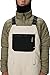 686 Men's Hot Lap Bib - Insulated Thermal Clothing with Horshoe Hem & Adjustable Straps - Water & Weather Resistant - Limestone Colorblock, Large