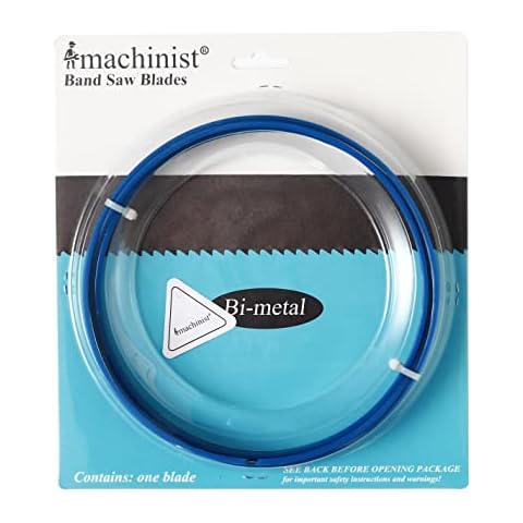 Imachinist S801224 80" x 1/2" x 24TPI Bi-Metal Band Saw Blades M42 Grade for Cutting Soft Ferrous Metal Cover