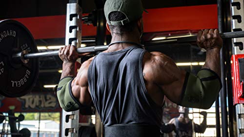 Elbow Sleeves (1 Pair) W/ Wrist Wraps - Support & Compression For Powerlifting, Weightlifting, Bench & Tendonitis - 5Mm Neoprene Sleeve - For Men & Women - 1 Year Warranty (X-Large) #TOP5