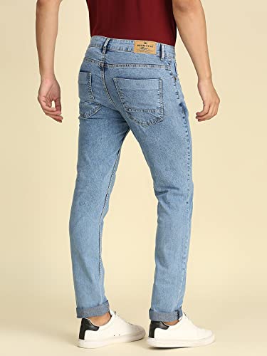 Image of High Star Men Blue Slim Fit Stretchable Jeans