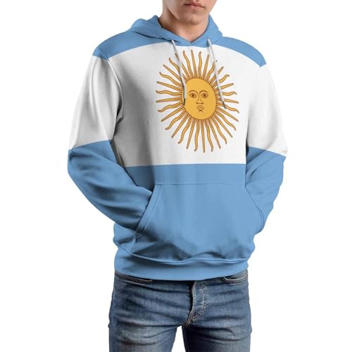 Sweat à capuche hommes pull léger femmes Argentine imprimé 3D