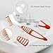Yeetandoo Random Color Premium Dual-Sided Denture Cleaning Brush with Multi-Layered Soft Bristles and Rubber Anti-Slip Handle - Portable False Teeth Cleaning Tool for Efficient Denture Care (3)