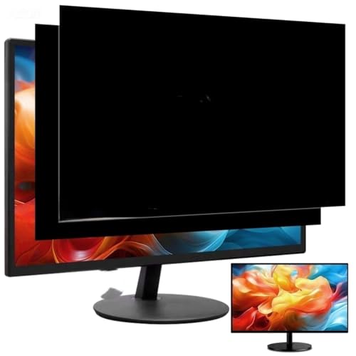 Image of 2 Pack 22 Inch Privacy Screen for Computer Monitor 16:10 Aspect Ratio, Eye Protection Anti Glare Computer Screen Cover, Removable Anti-Scratch Computer Screen Privacy Shield for 22''Widescreen
