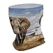 VTCTOASY Elephant Neck Gaiter Personalized Soft Windproof Face Covers Cozy Winter Neck Warmer Gator Scarfs Multipurpose Fashion Breathable Bandana Face Mask Scarf for Adult