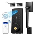 BlackSmith WiFi Smart Door Locks for Front Door Set 0.1s Unlock Keyless Entry Door Lock with Front Door Handle, APP Remote Control, Easy Installation for Hotels, Vacation Rental Homes, Property