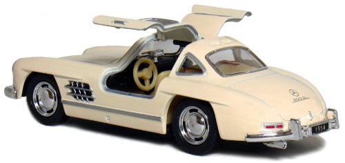 KiNSMART - 1954 Mercedes-Benz 300 SL Coupe Beige 5' 1:36 Scale Die Cast Metal Model Classic Super Car Toy