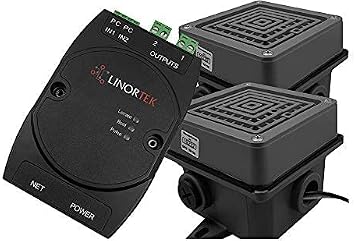 Netbell-2-2Buz IP Break Buzzer Kit w/Two 4 Extra Loud Buzzers for Factory Warehouse Break Time Alarms, Free Scheduling Software