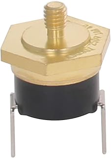 Jutagoss KSD301 Thermostat Thermal Switch Adjust Snap Disc Limit Control Switch Normal Closed N.C Thermostat Off at 140Â°C/284Â°F Copper M6 1Pcs