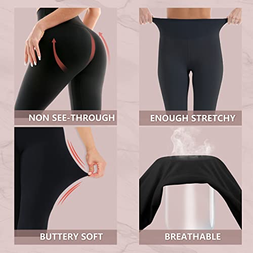 Blueenjoy 3 Pack Leggings For Women-Butt Lift High Waisted Tummy Control Yoga Pants-Workout Running Leggings #TOP4