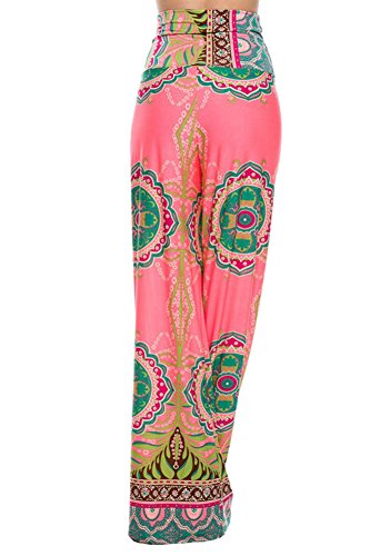 Uptown Women's Palazzo Pants (Small, Coral) #TOP4