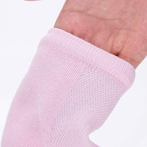 Soft Ventilate Gel Heel Socks Open Toe Socks for Dry Hard Cracked Skin Moisturizing Day Night Care Skin, 3 Pairs (Pink, Turquoise, Grey)