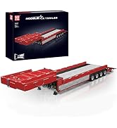 Mould King 19015T Trailer Building Model, MOC Building Blocks Truck Set with Motor, Creative Trac...