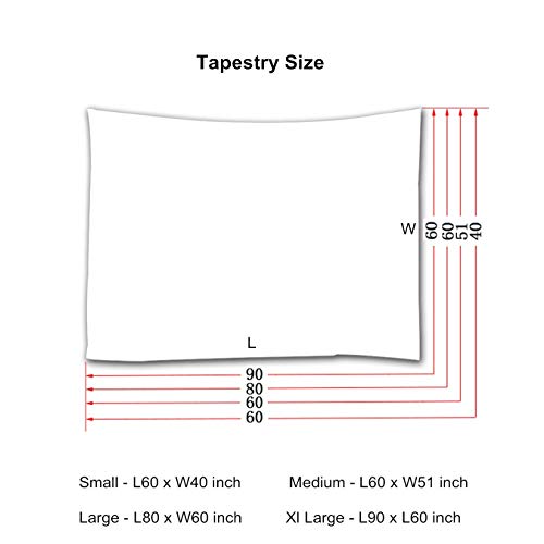 Goodbath Beach Tapestry, Ocean Coastal Sunrise Wall Tapestries For Living Room Bedroom Dorm, 80" X 60", Orange Blue Brown #TOP5