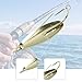 YIJU Fishing Spoon Lure Fishing Accessory, Portable Lightweight Weedless Spoon for Walleye, Snakehead Bass Salmon Trout, 7.2cmx2.5cm