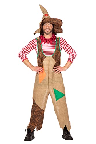 Wilbers & Wilbers Costume d'épouvantail vagabond magicien Oz conte de fées homme carnaval M