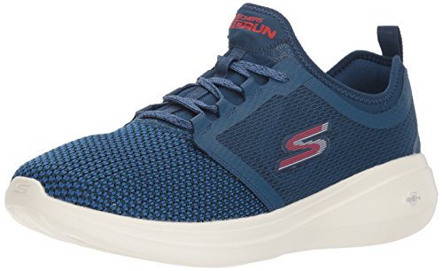 Skechers mens GO RUN FAST-INVIGORATE NAVY/RED Running Shoe - 6 UK (55102)