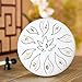 Steel Tongue Drum for Beginner Adult Children, 6 Inches 11 Tones Percussion Instrument Handpan Drum Kit with Drum Mallets Carry Bag Music Book Tank Drum for Mind Healing Yoga (White)