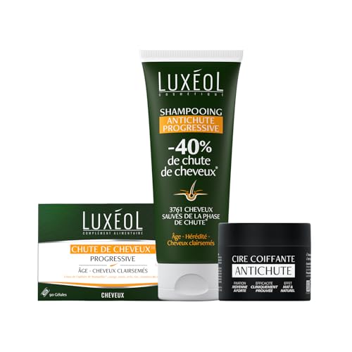 Anti-Chute Cheveux Homme LUXEOL : Rituel Cire et Shampooing Anti-Chute