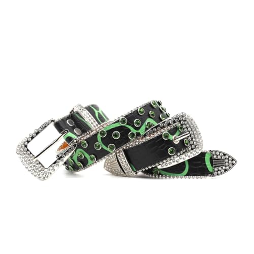 Ceinture pour jeans et pantalons avec strass et perles pour sublimer une tenue noire