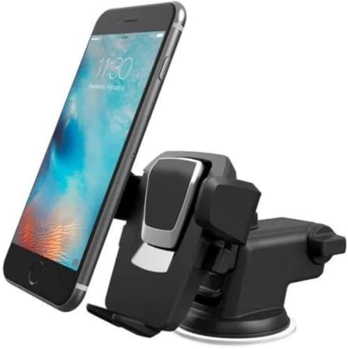 Suporte Veicular para Celular Universal, Rotação 360°, Fixação Forte, Compatível com Todos os Modelo