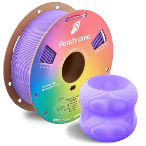 Panchroma PLA Purple 3D Printer Filament, 1.75mm, 1kg Spool, Easy to Print, High Speed Printing, Tangle Free, AMS Compat