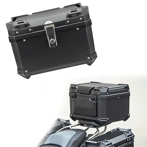 SHQXD Seitenkoffer Für BMW F800GS F900GS F850 F750 Motorradzubehör Aluminium Gepäck Heckkoffer Lagerung Träger Toolbox Randboxen(57L)