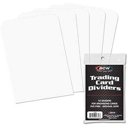 w Unisex S Trading Card Dividers Sport Supplies Clear 2 11 16 X 3 13 16 Amazon Co Uk Toys Games