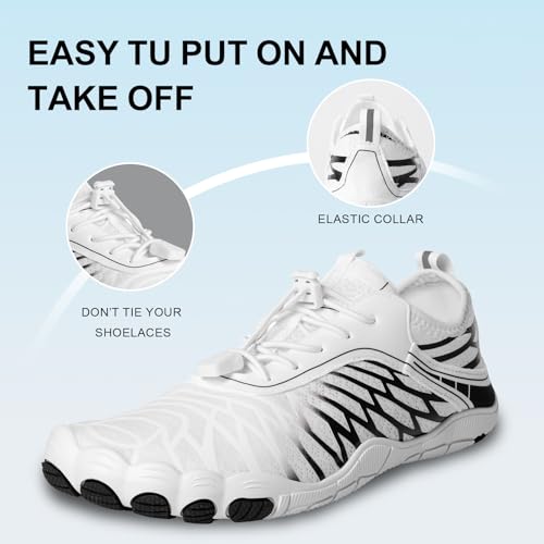 Image of ELETON Barefoot Shoes Women Men Footwear, Wide Toe Box Hiking Zero Drop Non-Slip Quick-Dry River Boat Pool Beach Water Shoes, Lightweight Swimming Running Walking Sneakers Unisex