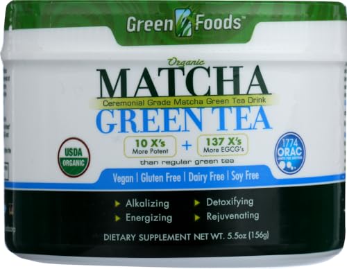 Té verde matcha orgánico 2 unidades 5.5 oz