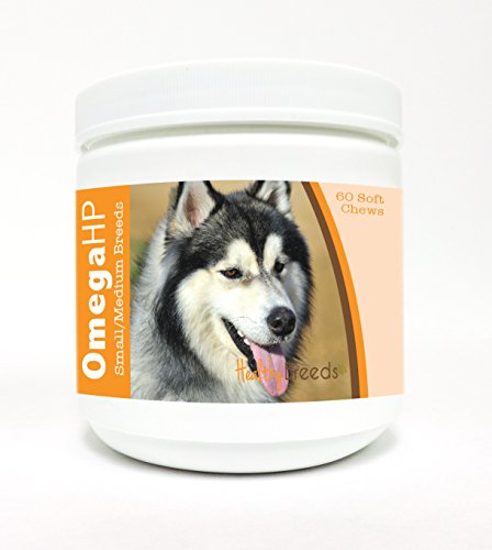 Image of Healthy Breeds Siberian Husky Omega HP Fatty Acid Skin and Coat Support Soft Chews 60 Count