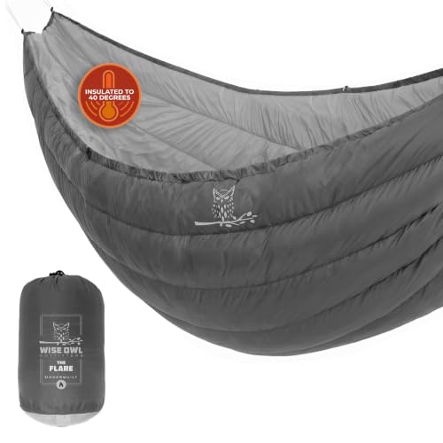 Wise Owl Outfitters Hammock Underquilt – Insulated Camping Quilt for Warm Sleeping – Fits Under...
