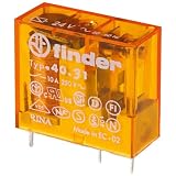 Finder 40.31.8.230.0000 - Relè principale, 230 V/AC 10 A, 1 commutatore, 1 pezzo, 1200 W