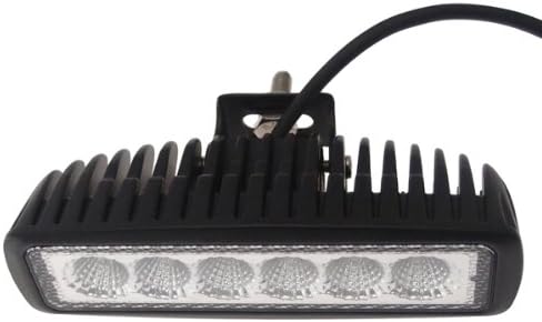 TMH 18w Bar Shape 60 Degree LED Work Light Flood Beam Lamp Driving Light, Off-Road, 4wd, 4x4, Utv, ATV, SUV, Motorcycle, Bike, Bus, Trailer, Truck, Boat, Road Lamp, Street Light, Fog Lamp, Day Light