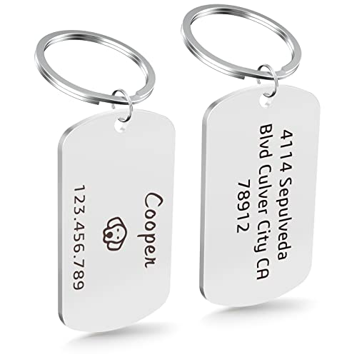 Hundemarke mit Gravur,Personalisiert Haustier Hundemarken für Hund und Katzen Cover