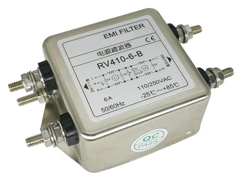 Filtre EMI AC monophasé RV410 220V purificateur anti-interférence pour système audio