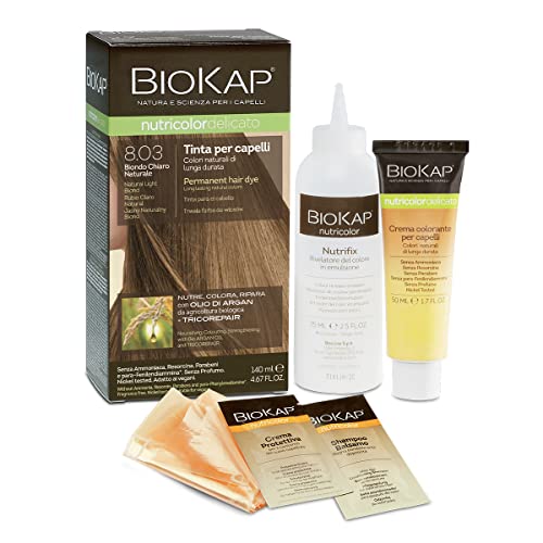 Biokap Tinte Rubio Claro Natural 140Ml 803 Delicato 1 Unidad 500 G