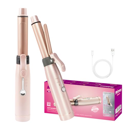 Fer à friser sans fil 19mm en céramique avec recharge USB