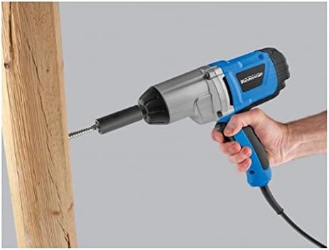 Mastercraft 8.5A 1/2-inch Corded Impact Wrench in use, driving a lag bolt into wood