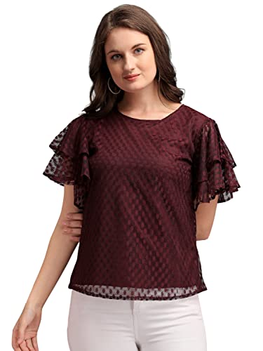 Image of Wedani Women's Solid Regular Fit Blouse