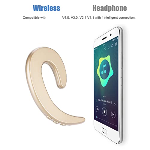 Auricular Bluetooth Diyeeni diseño indoloro ligero dorado miniatura 5