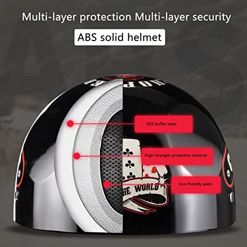 Dclina Retro Motorcycle Helmet Dot Certified, Adults Baseball Cap Style Helmet Summer German Styled Open Face Personalized Motorcycle Helmet Half Shell Helmet Men Women, Xl(60-62Cm) #TOP5