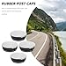 TEHAUX 4Pcs Post Caps for Outdoor Use Protective Covers for Highway and Fence Posts Easy Installation Without Tools Durable Column Caps