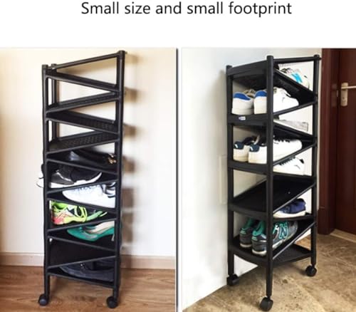 Petite étagère à chaussures pour porte simple et espace restreint