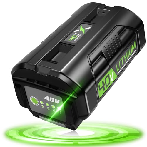 XYT-TECH 40V OP40601 Replacement for Ryobi 40V Battery 5.0Ah Compatible with Ryobi 40 Volt Lithium Battery OP4026 OP4050A OP4040 OP4030 OP4050 Compatible with 40V Cordless Power Tool