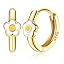 18K Gold Plated Earrings - Yellow Stamen