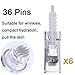 Dr. Pen Ultima M5 Professional Microneedling Pen Wireless Electric Skin Repair Tools with 6 PCS 36-Pin Replacement Needles Cartridges