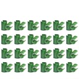 50 clip di collegamento per struttura da giardino in PP per aste da giardino e serre, supporta aste per protezione solare e travi di pergola (16 mm)
