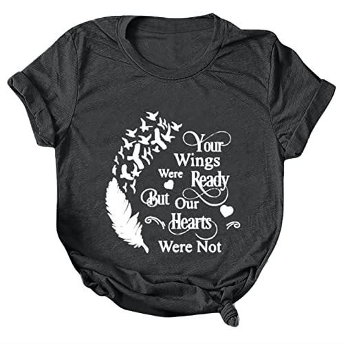 Briskorry 2022 T-shirt d'été avec inscription humoristique pour femme – Girl's Trip Cheaper Than thepapy, Gris T1, L