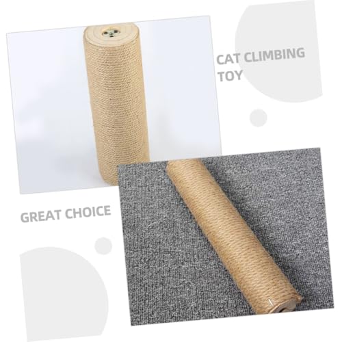 Poste Rascador de Madera para Gatos con Cuerda de Yute Natural miniatura 4