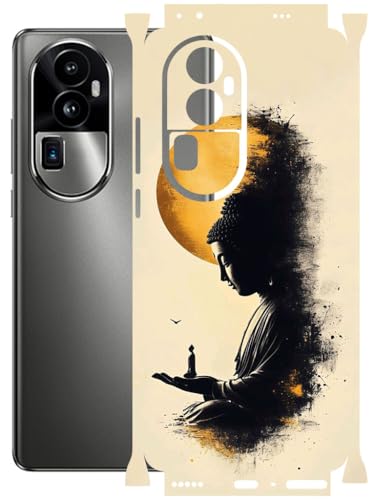 Image of AtOdds - Full Body Back Screen Guard Protector Film - Lamination Wrap Skin Sticker Compatible with Oppo Reno 10 PRO Plus | Scratchproof Matte Finish (Divine)